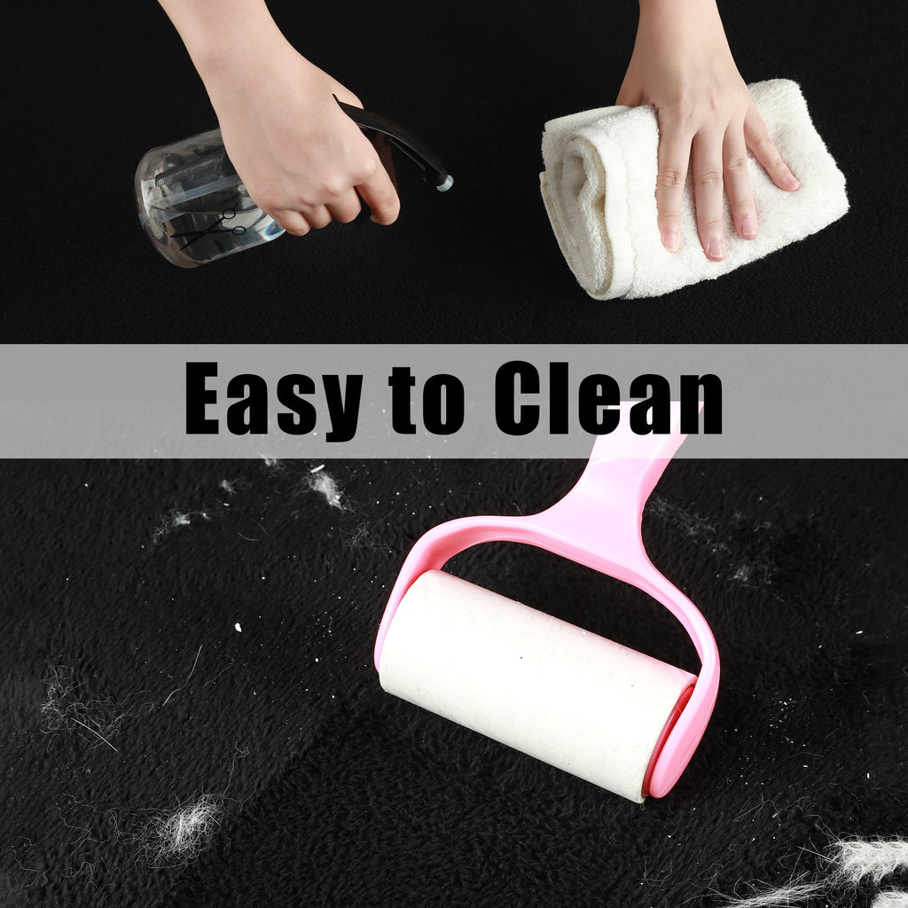 Black Rectangular Rug – Soft, Non-Slip & Comfortable