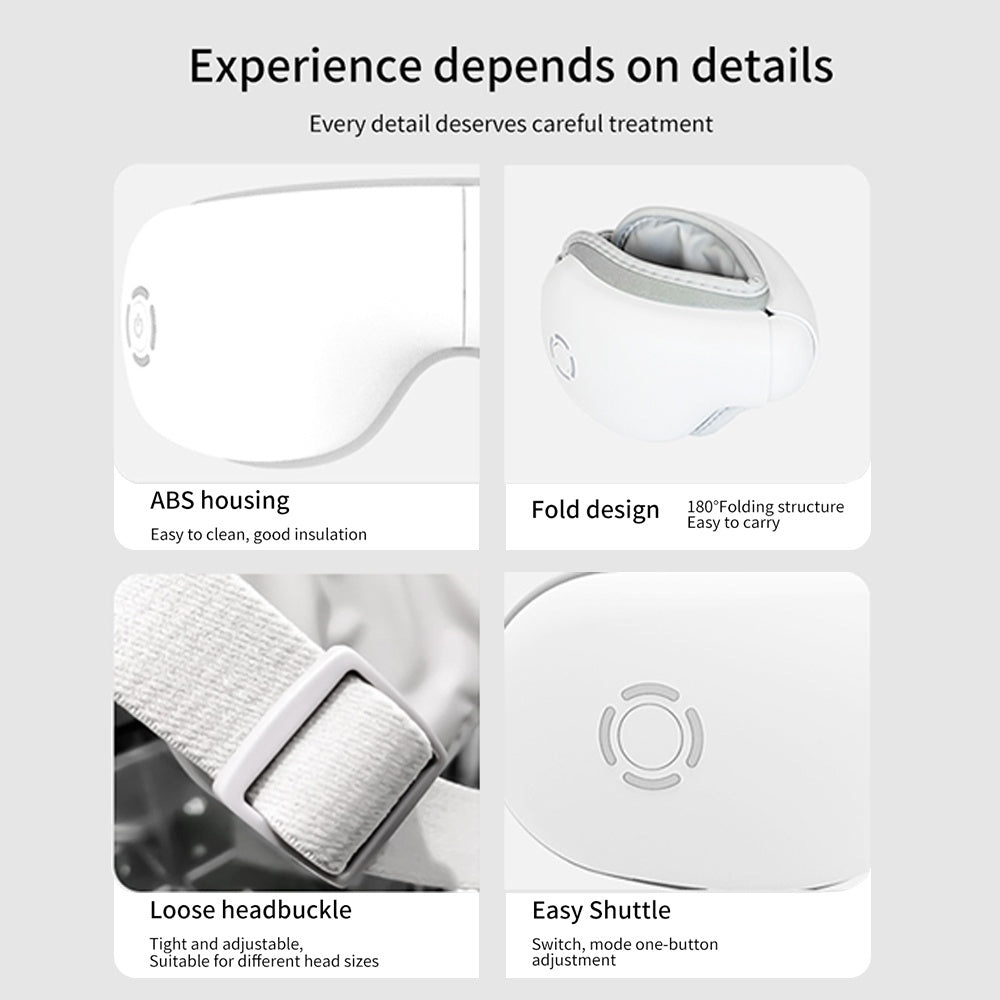 2025 Smart Eye Care Device – Air Pressure, Vibration & Bluetooth Massage